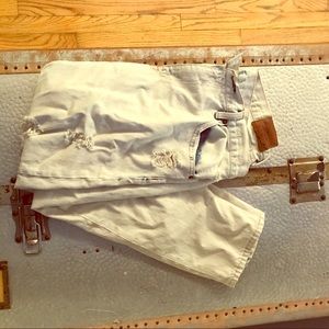 ✌🏻boyfriend destroyed light wash jean 🤞🏻